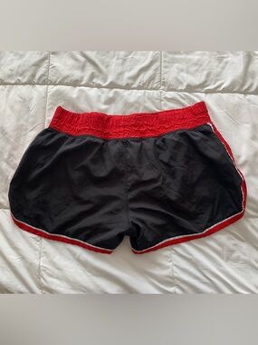Source Unknown Black Athletic Shorts with Red Trim